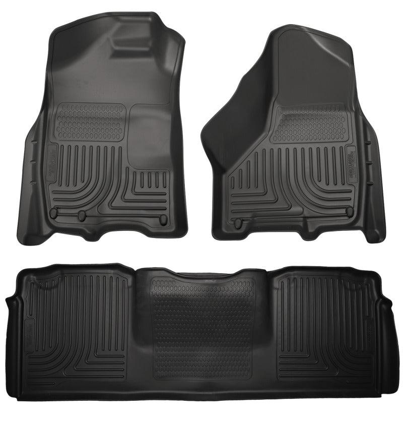 Husky Liners 10-12 Dodge Ram 2500/3500 Mega Cab WeatherBeater Combo Black Floor Liners - Order Your Parts - اطلب قطعك