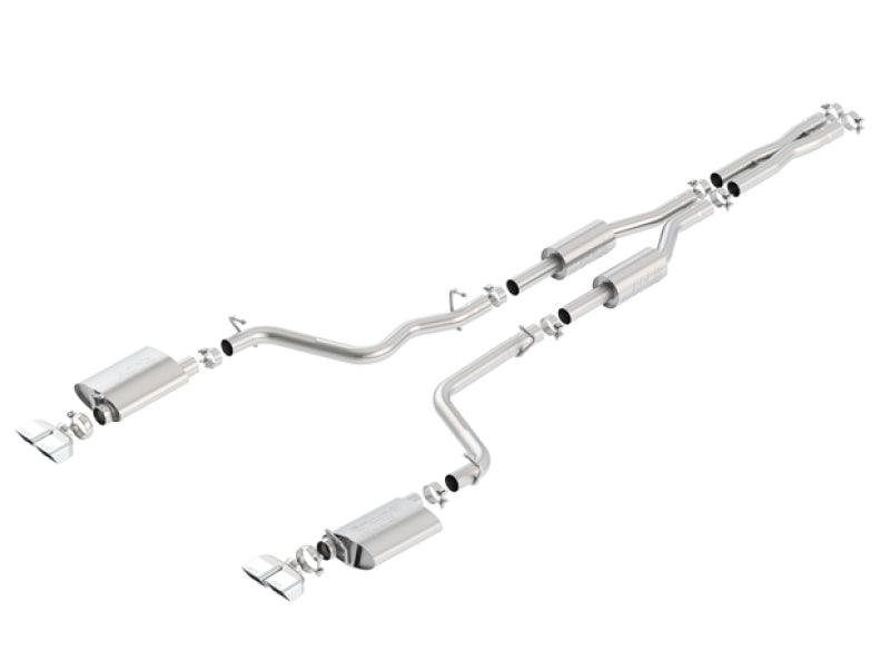 Borla 09-14 Dodge Challenger R/T 5.7L RWD 2Dr. Dual Rctgl. Angle S-Type CB Exhaust - Rear Split Exit - Order Your Parts - اطلب قطعك