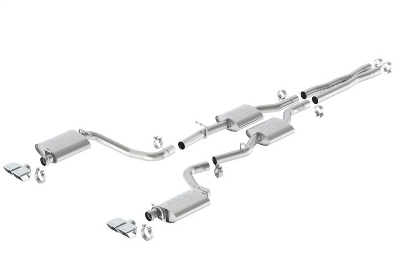 Borla 15-16 Dodge Challenger R/T 5.7L Dual Rectangle Angle Cut Dual Split Rear Exit ATAK Exhaust - Order Your Parts - اطلب قطعك