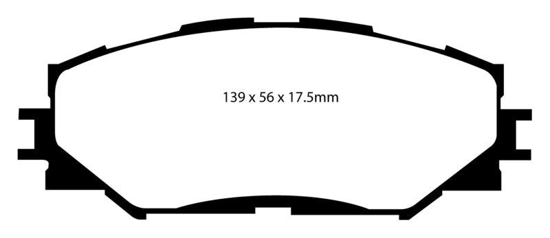 EBC 10-12 Lexus HS250h 2.4 Hybrid Yellowstuff Front Brake Pads - Order Your Parts - اطلب قطعك