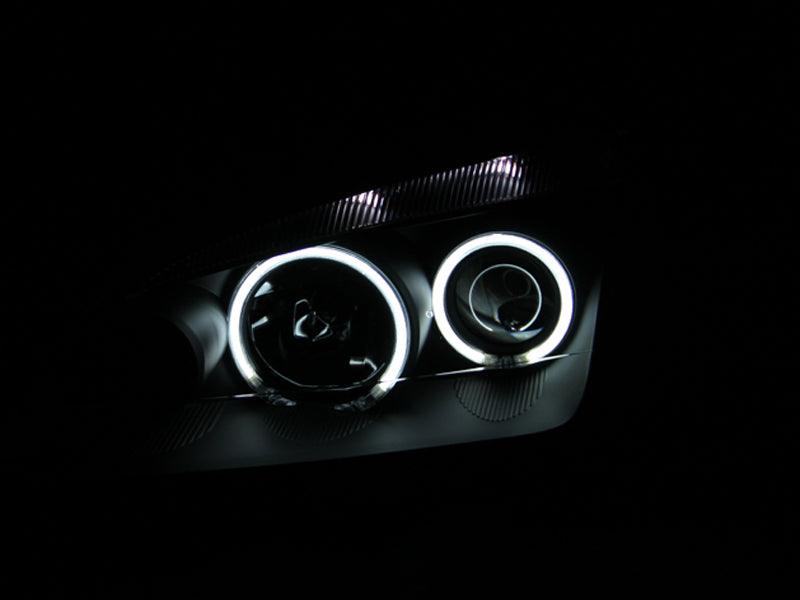 ANZO 2005-2007 Ford Focus Projector Headlights w/ Halo Black - Order Your Parts - اطلب قطعك