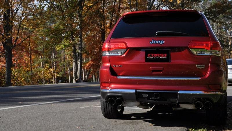 Corsa 14-16 Jeep Grand Cherokee Summit Edition Black 2.5in Dual Rear Exit Cat-Back Exhaust - Order Your Parts - اطلب قطعك