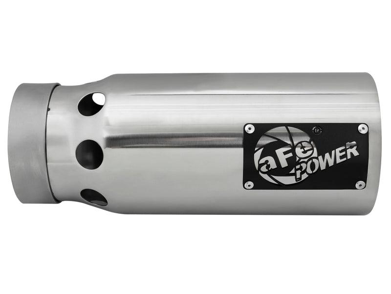 aFe SATURN 4S 4in SS Intercooled Exhaust Tip - Polished 4in In x 5in Out x 12in L Bolt-On - Order Your Parts - اطلب قطعك