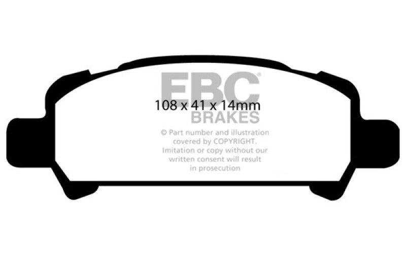EBC 02-06 Subaru Baja 2.5 Redstuff Rear Brake Pads - Order Your Parts - اطلب قطعك