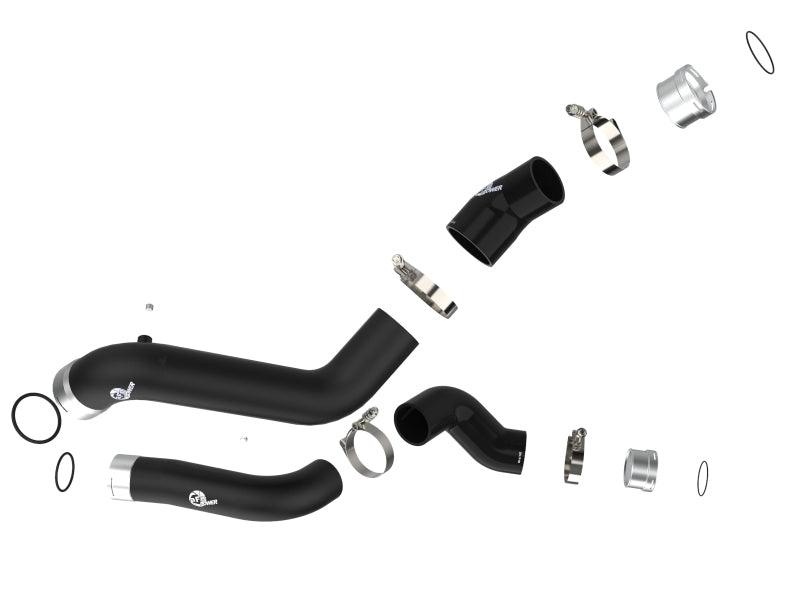 aFe BladeRunner Black Intercooler Hot & Cold Side Tubes Combo 19-20 GM Trucks 1500 L4-2.7L (t) - Order Your Parts - اطلب قطعك