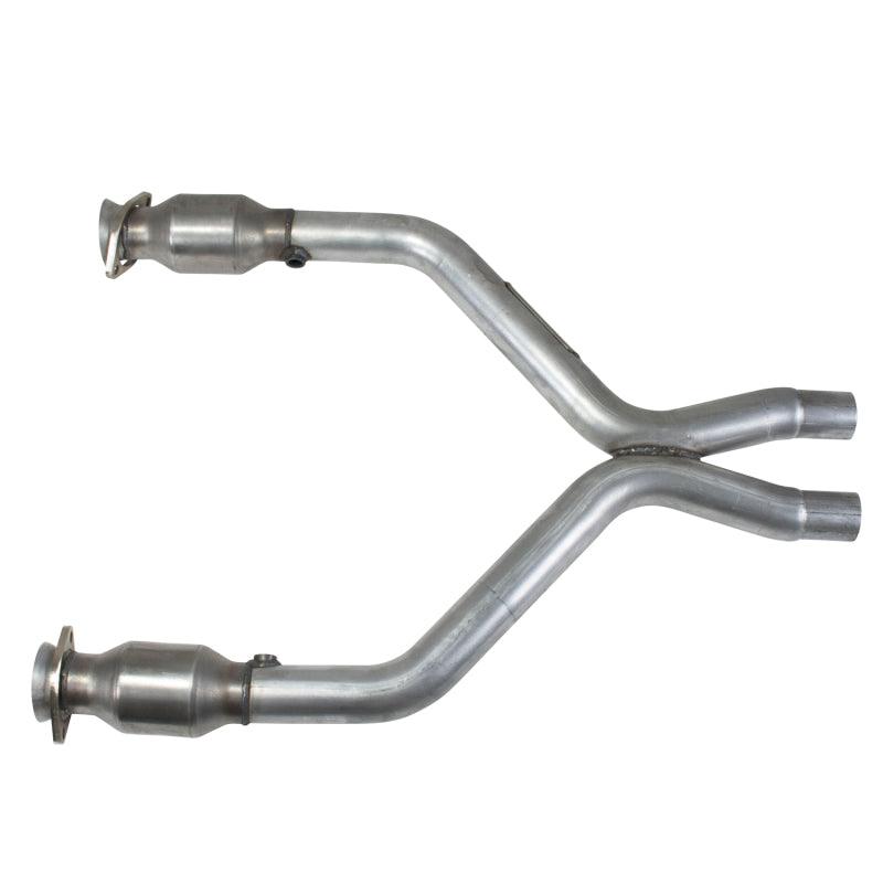 BBK 11-14 Mustang 3.7 V6 Short Mid X Pipe With Catalytic Converters 2-1/2 For BBK Long Tube Headers - Order Your Parts - اطلب قطعك