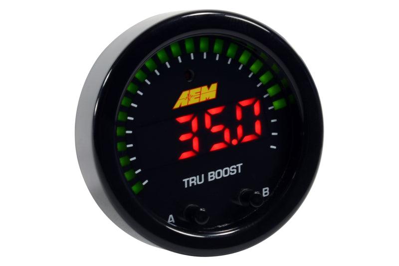 AEM X-Series Tru-Boost Controller Gauge w/ Boost Control Solenoid 80PSIg Internal MAP Sensor - Order Your Parts - اطلب قطعك
