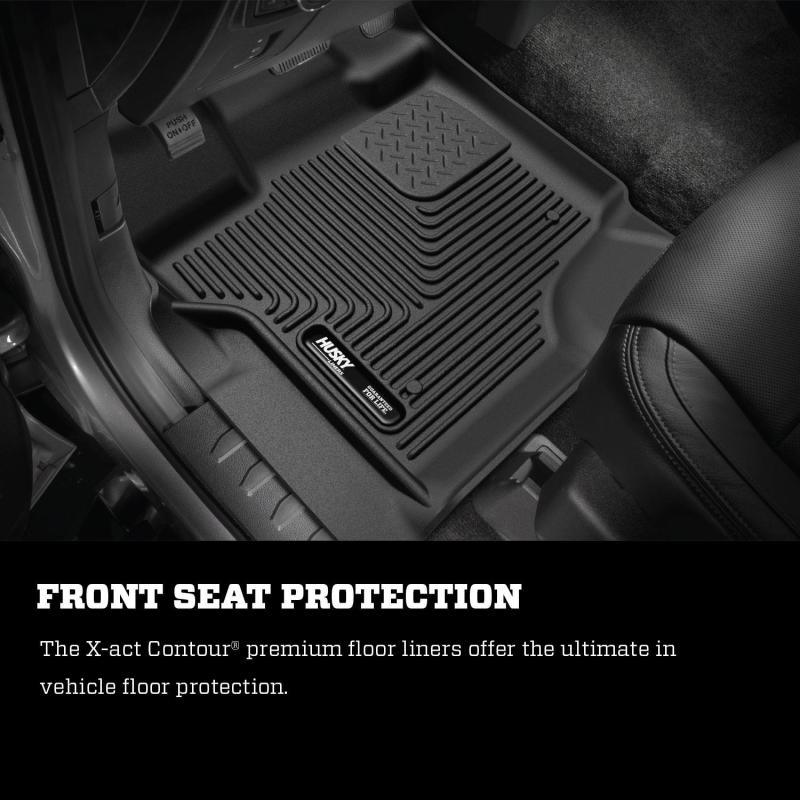 Husky Liners 2017 Ford F250 Crew Cab Vinyl X-Act Contour Black Floor Liners - Order Your Parts - اطلب قطعك