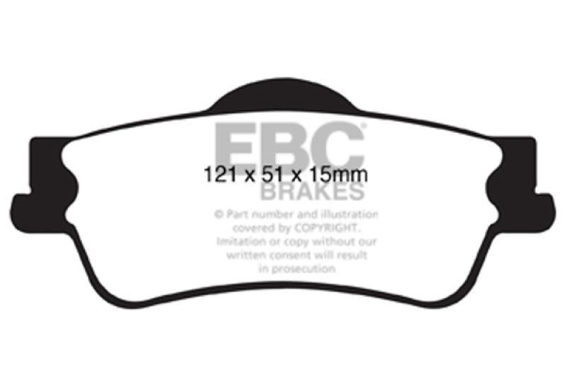 EBC 11+ Chevrolet Caprice 3.6 Redstuff Rear Brake Pads - Order Your Parts - اطلب قطعك