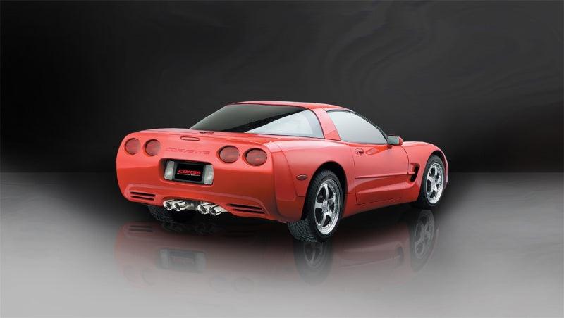 Corsa 97-04 Chevrolet Corvette C5 Z06 5.7L V8 Polished Xtreme Axle-Back Exhaust - Order Your Parts - اطلب قطعك