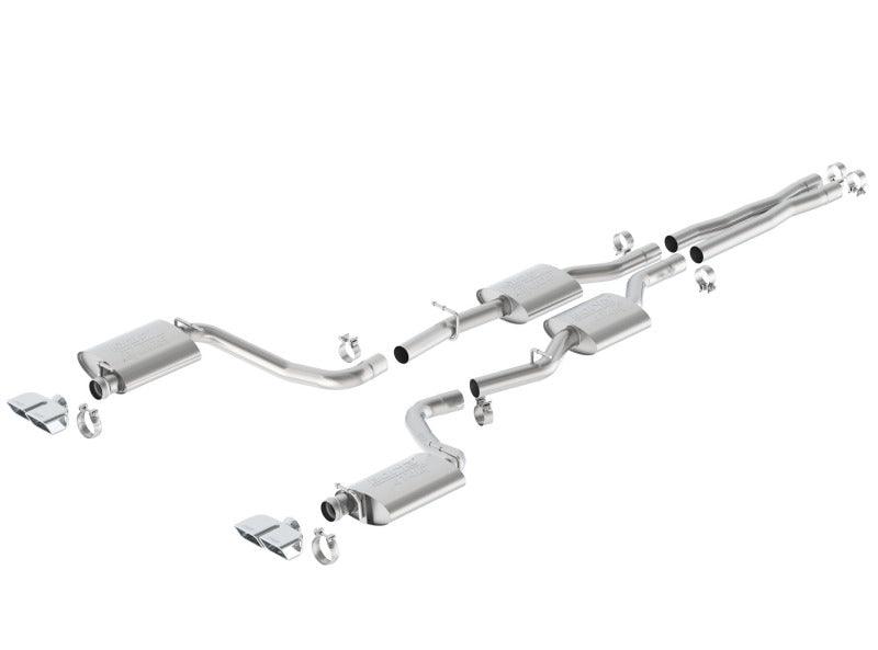 Borla 15-16 Dodge Challenger R/T 5.7L Dual Rectangle Angle Cut Dual Split Rear Exit ATAK Exhaust - Order Your Parts - اطلب قطعك