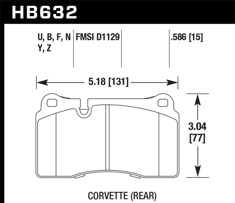 Hawk 2007-2015 Volkswagen Tourareg Base/V6/V6-Sport/TDI HPS 5.0 Performance Rear Brake Pads - Order Your Parts - اطلب قطعك