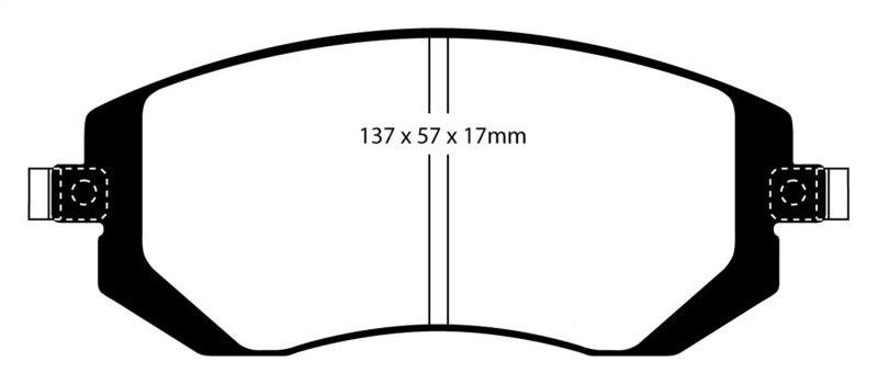 EBC 04-06 Saab 9-2X 2.0 Turbo Redstuff Front Brake Pads - Order Your Parts - اطلب قطعك