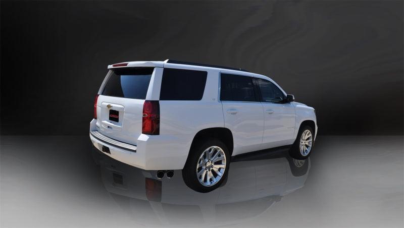 Corsa Cat Back Exhaust, Sport, 3in, Single Side Twin Polished 4in Tips, 2015 Chevy Tahoe/GMC Yukon - Order Your Parts - اطلب قطعك