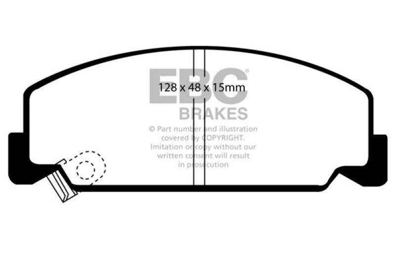 EBC 93-95 Honda Civic Coupe 1.5 DX Redstuff Front Brake Pads - Order Your Parts - اطلب قطعك