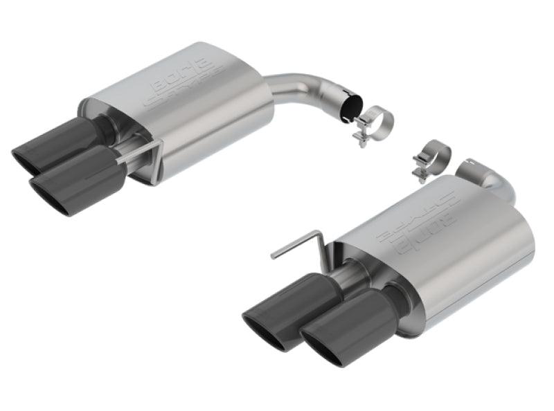 Borla 18-19 Ford Mustang GT 5.0L 2.5in S-Type Exhaust w/o Valves (Rear Section Only) - Black Chrome - Order Your Parts - اطلب قطعك