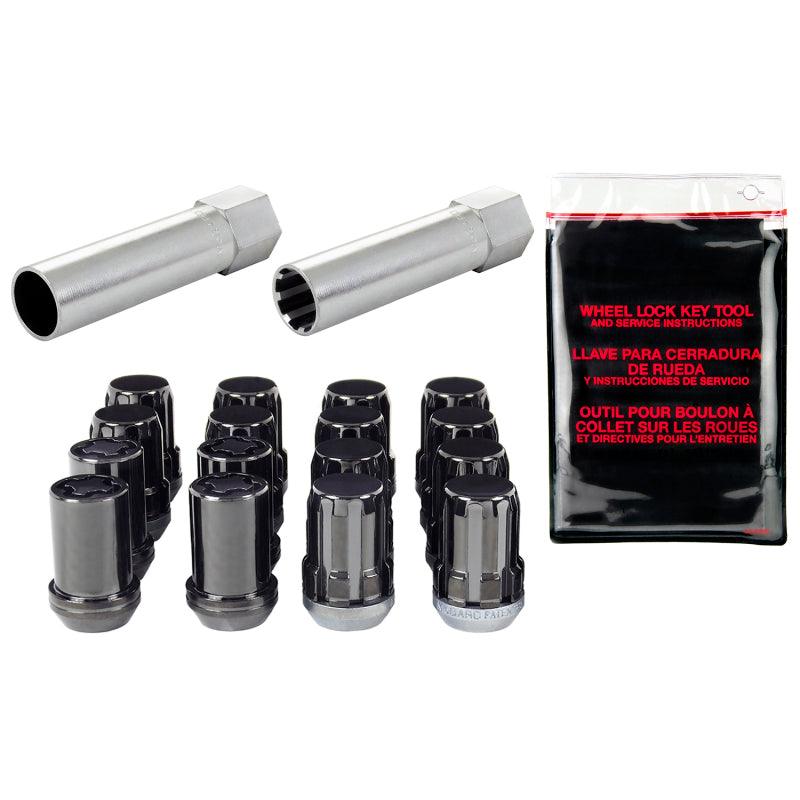 McGard SplineDrive Tuner 4 Lug Install Kit w/Locks & Tool (Cone) M12X1.5 / 13/16 Hex - Black - Order Your Parts - اطلب قطعك