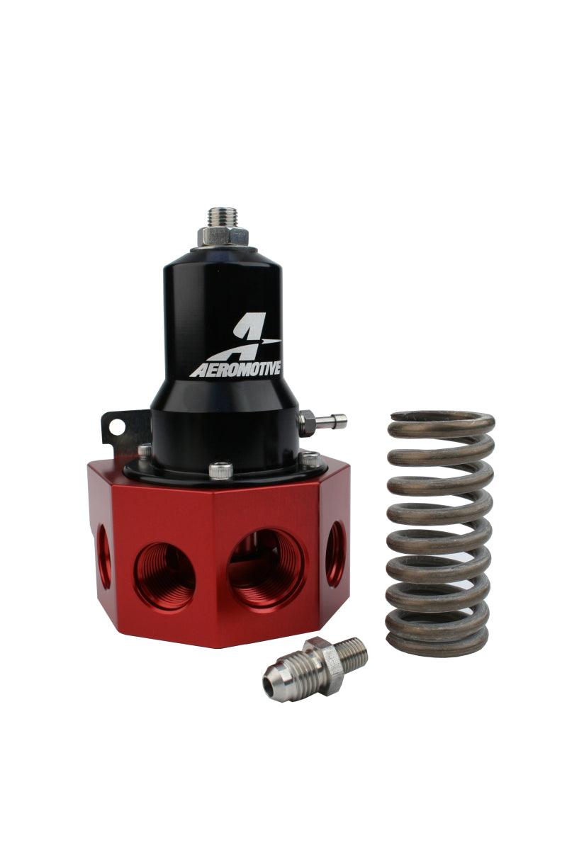 Aeromotive Regulator - 30-120 PSI - .500 Valve - 4x AN-08 and AN-10 inlets / AN-10 Bypass - Order Your Parts - اطلب قطعك