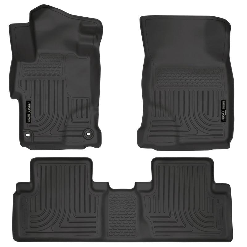 Husky Liners 2014 Honda Civic Sedan WeatherBeater Black Front & 2nd Seat Floor Liners - Order Your Parts - اطلب قطعك