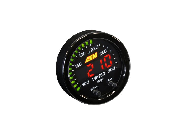 AEM X-Series Temperature 100-300F Gauge Kit (ONLY Black Bezel and Water Temp. Faceplate) - Order Your Parts - اطلب قطعك