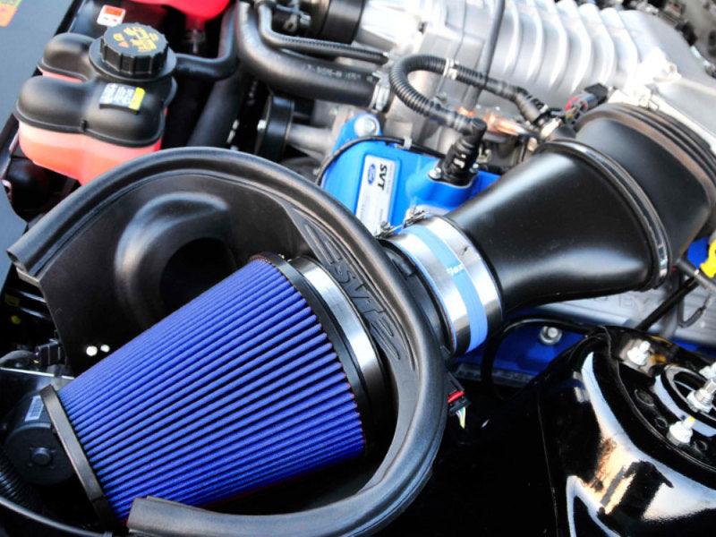 Airaid 10-14 Ford Mustang Shelby 5.4L Supercharged Direct Replacement Filter - Dry / Blue Media - Order Your Parts - اطلب قطعك
