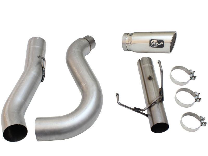 aFe MACHForce XP Exhaust Large Bore 5in DPF-Back Alu. 13-15 Dodge Trucks L6-6.7L (td) *Polish Tip - Order Your Parts - اطلب قطعك