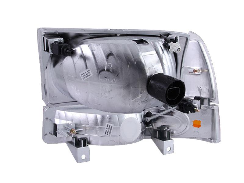 ANZO 2000-2004 Ford Excursion Crystal Headlights Chrome w/ Corner Lights 2pc - Order Your Parts - اطلب قطعك