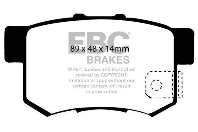 EBC 97 Acura CL 2.2 Yellowstuff Rear Brake Pads - Order Your Parts - اطلب قطعك