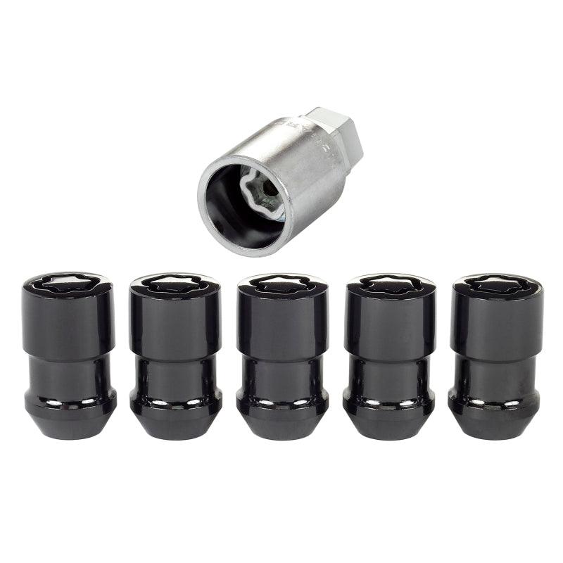 McGard Wheel Lock Nut Set - 5pk. (Cone Seat) 1/2-20 / 3/4 &13/16 Dual Hex / 1.46in. Length - Black - Order Your Parts - اطلب قطعك