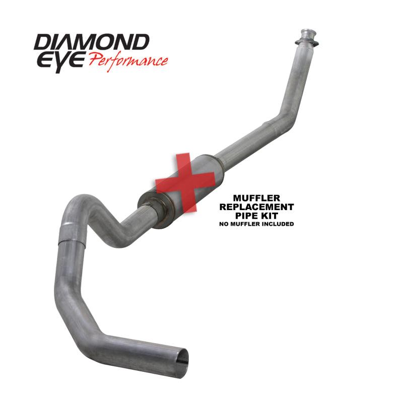 Diamond Eye KIT 4in TB MFLR RPLCMENT PIPE SGL AL: 98.5 - 02 DODGE CUMMINS 5.9L - Order Your Parts - اطلب قطعك