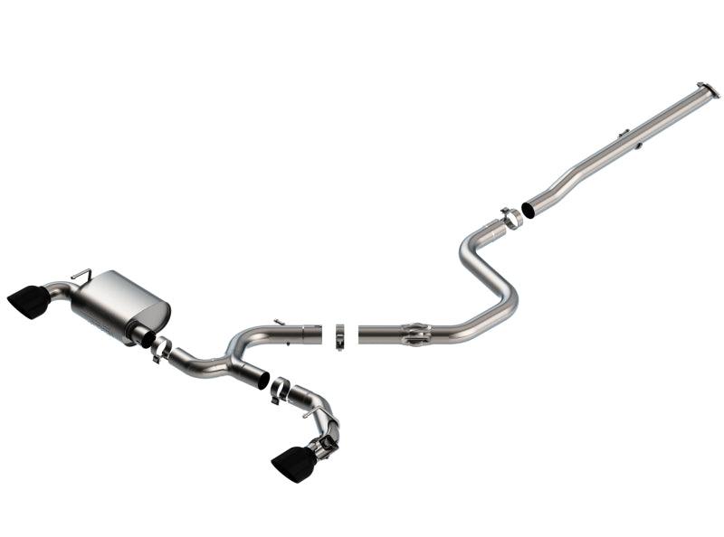 Borla 19-20 Hyundai Veloster N 2.0L I4 MT FWD 2DR 3in ATAK CatBack Exhaust w/ Black Chrome Tips - Order Your Parts - اطلب قطعك