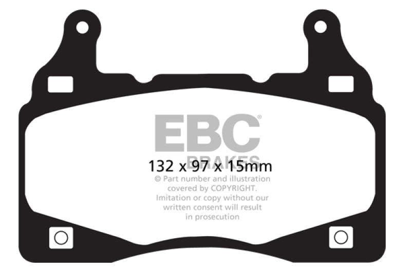 EBC 11-15 Chevrolet Camaro (5th Gen) 6.2 Redstuff Front Brake Pads - Order Your Parts - اطلب قطعك