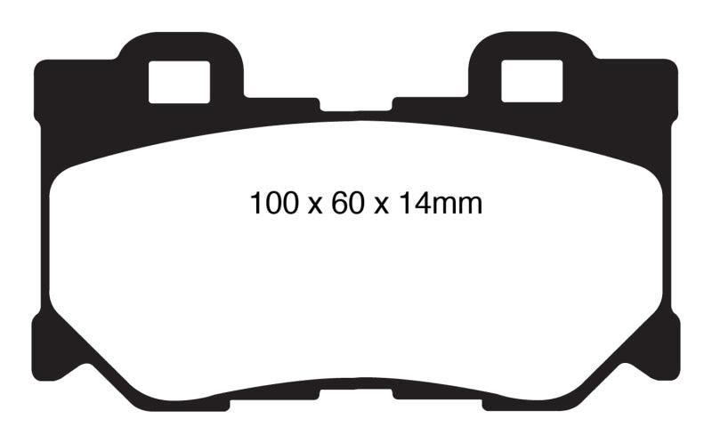 EBC 08-13 Infiniti FX50 5.0 Redstuff Rear Brake Pads - Order Your Parts - اطلب قطعك