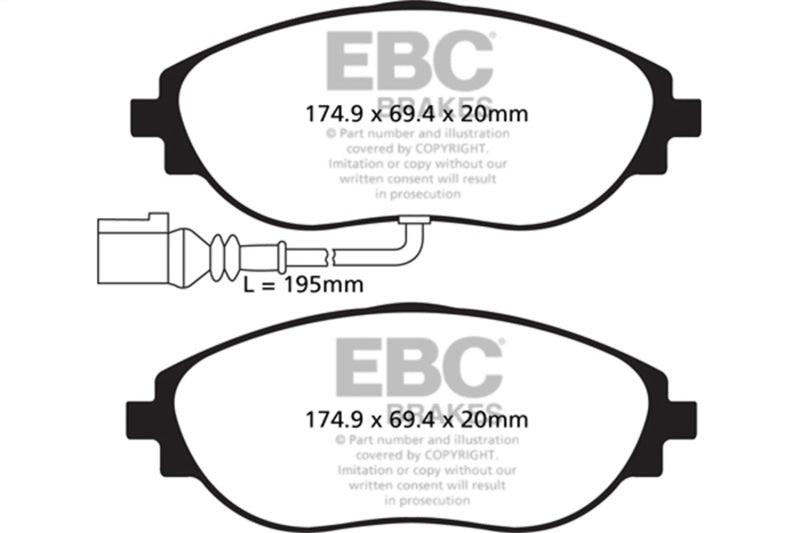 EBC 14-20 Audi S3 2.0 Turbo Yellowstuff Front Brake Pads - Order Your Parts - اطلب قطعك
