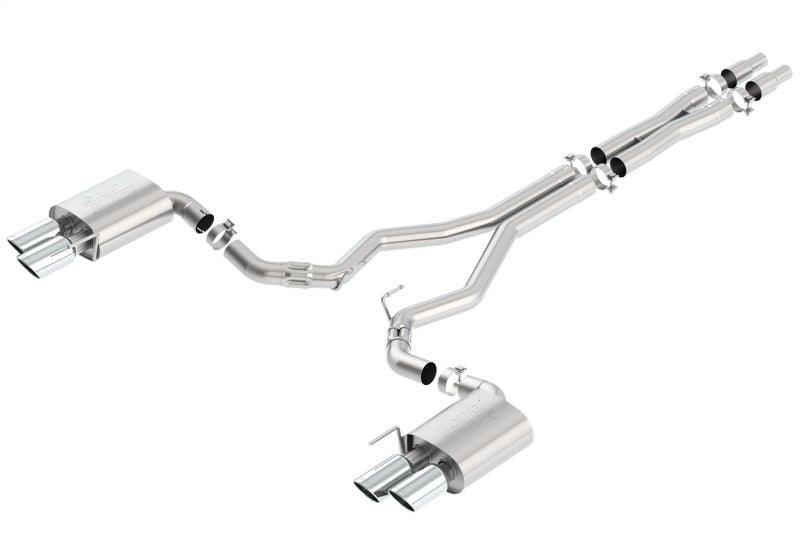 Borla 2018 Ford Mustang GT 5.0L AT/MT (w/o Valves) ATAK 3in Cat-Back Exhaust w/Polished Tips - Order Your Parts - اطلب قطعك