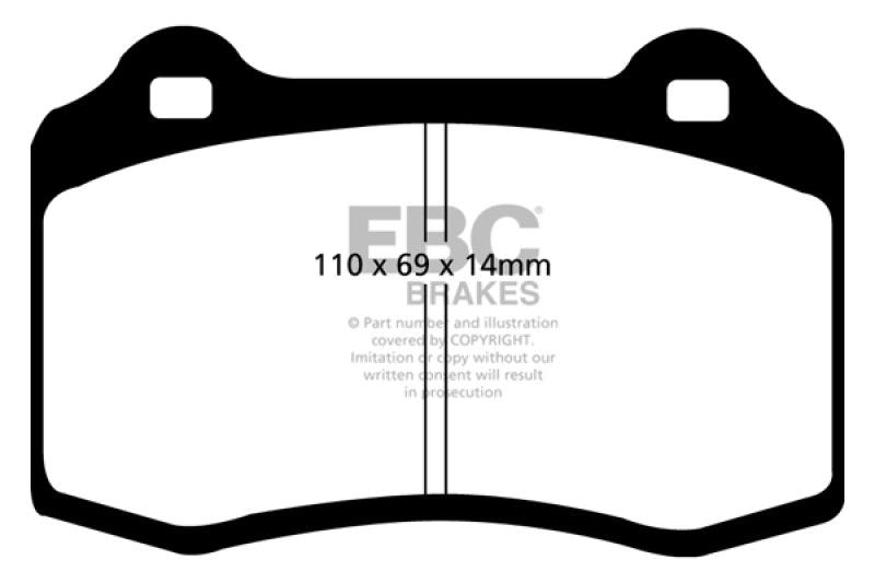 EBC 96-00 Lotus Esprit Turbo 2.0 Turbo GT3 Yellowstuff Rear Brake Pads - Order Your Parts - اطلب قطعك