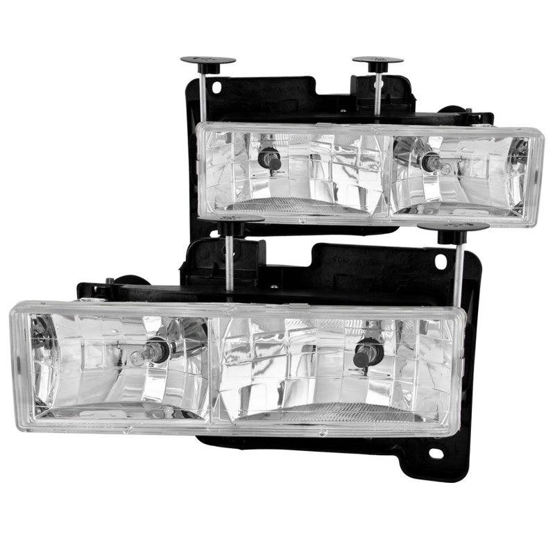 ANZO 1988-1998 Chevrolet C1500 Crystal Headlights Chrome - Order Your Parts - اطلب قطعك