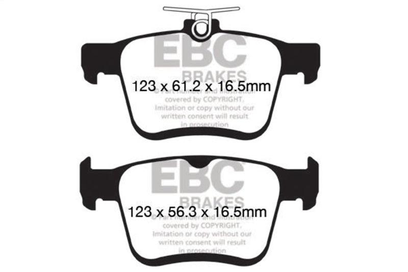 EBC 2014+ Audi A3 1.8 Turbo (w/Electronic Parking Brake) Yellowstuff Rear Brake Pads - Order Your Parts - اطلب قطعك