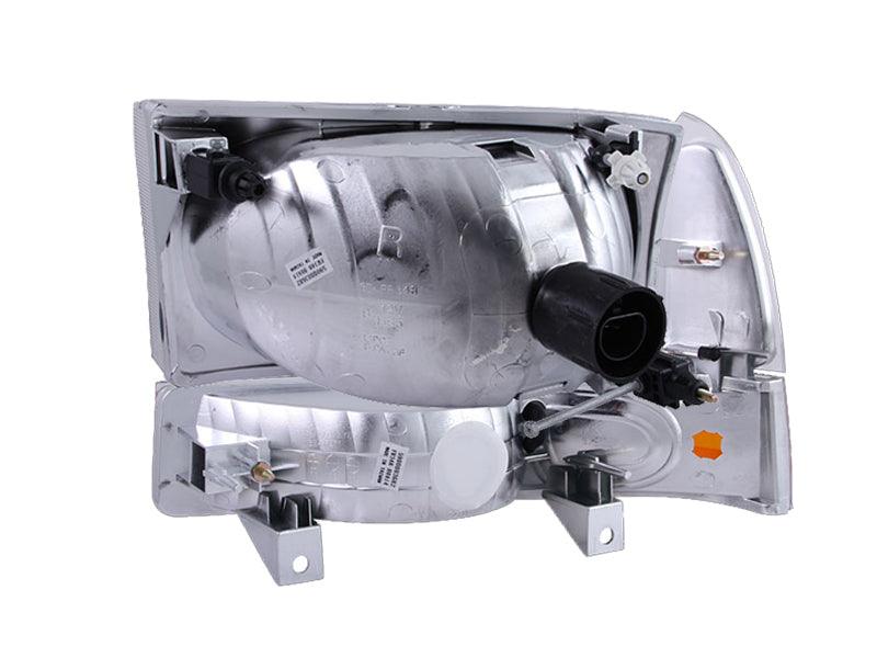 ANZO 2000-2004 Ford Excursion Crystal Headlights Chrome w/ Corner Lights 2pc - Order Your Parts - اطلب قطعك