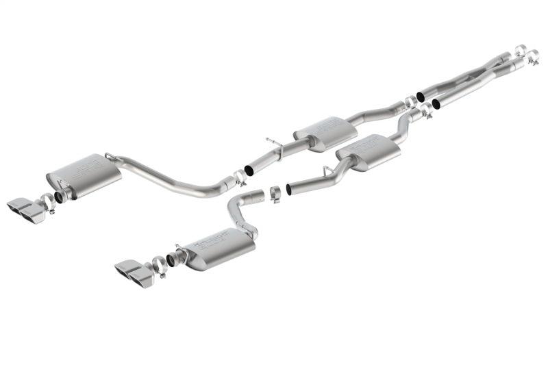 Borla 15-16 Dodge Challenger R/T 5.7L Dual Rectangle Angle Cut Dual Split Rear Exit S-Type Exhaust - Order Your Parts - اطلب قطعك