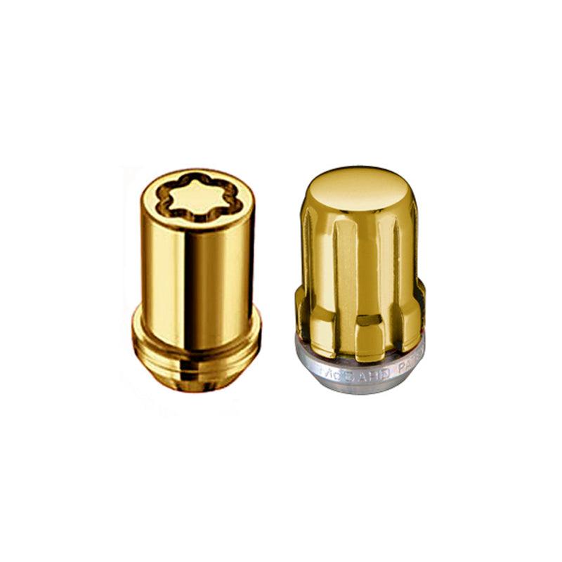 McGard SplineDrive Tuner 5 Lug Install Kit w/Locks & Tool (Cone) M12X1.25 / 13/16 Hex - Gold - Order Your Parts - اطلب قطعك
