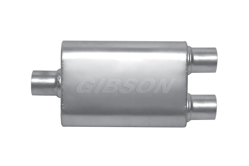 Gibson MWA Superflow Center/Dual Oval Muffler - 4x9x14in/3in Inlet/2.5in Outlet - Stainless - Order Your Parts - اطلب قطعك