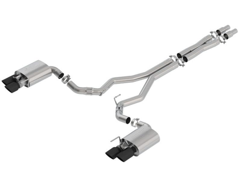 Borla 2018 Ford Mustang GT 5.0L AT/MT 3in ATAK Catback Exhaust Black Chrome Tips w/ Valves - Order Your Parts - اطلب قطعك