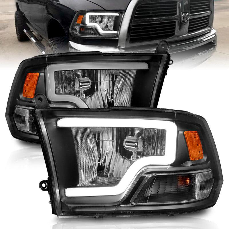 ANZO 2009-2018 Dodge Ram 1500 Crystal Headlights w/ Light Bar Black Housing - Order Your Parts - اطلب قطعك