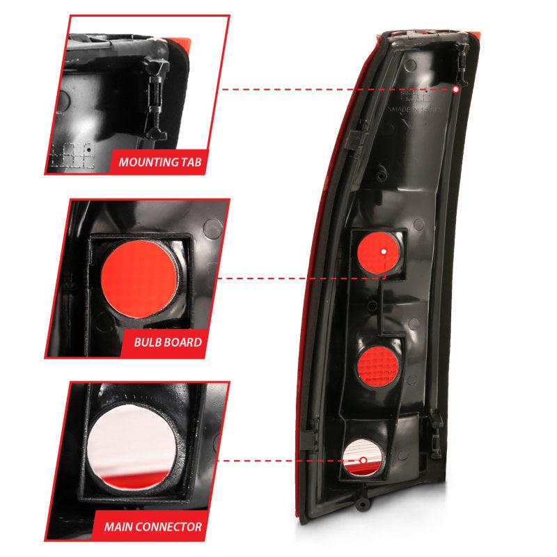 ANZO 1988-1999 Chevy C1500 Taillight Red/Clear Lens (OE Replacement) - Order Your Parts - اطلب قطعك