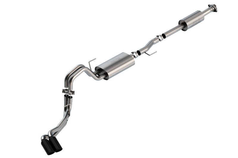 Borla F-150 2021 5.0L 4dr CC SB EC STB Lariat/KR/Pltnm/LTD 3/2.25 DSE Cat-Back Touring BLK CHR Tips - Order Your Parts - اطلب قطعك