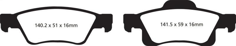 EBC 11+ Dodge Durango 3.6 Yellowstuff Rear Brake Pads - Order Your Parts - اطلب قطعك