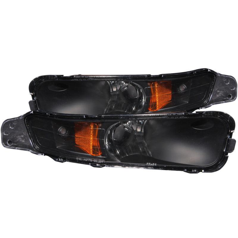 ANZO 2005-2009 Ford Mustang Euro Parking Lights Black w/ Amber Reflector - Order Your Parts - اطلب قطعك