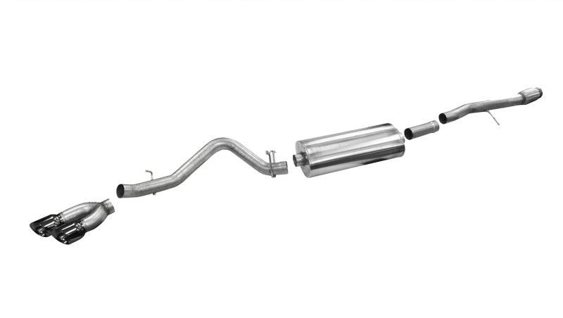 Corsa 14 GM Sierra/Silverado 1500 Crew/Dbl / Short/Std. Bed 6.2L V8 Black Sport Single Side CB Exht - Order Your Parts - اطلب قطعك