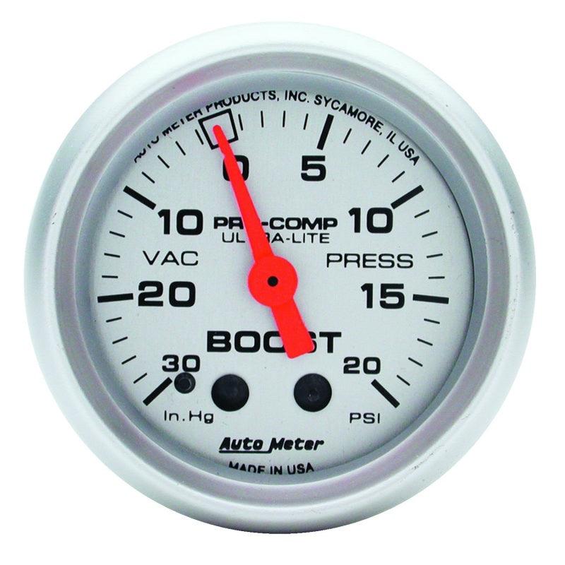 Autometer Ultra-Lite 52mm 20 PSI Mechanical Boost Gauge - Order Your Parts - اطلب قطعك